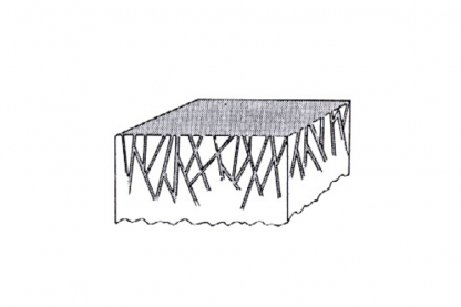 Image 3: The binder has penetrated deep into the substrate, so there is no film on the surface.